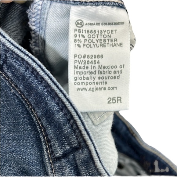AG Adriano Goldschmied Pima Cigarette Ankle Jeans Women's Size 25R - Picture 4 of 5
